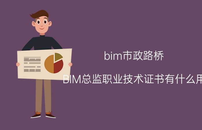 bim市政路桥 BIM总监职业技术证书有什么用？